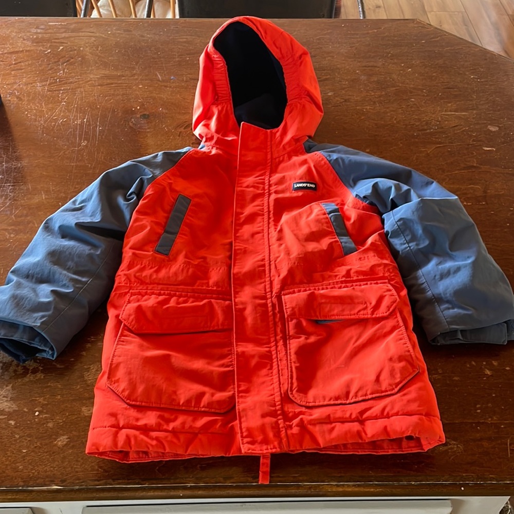 Lands End Squall Waterproof Insulated Winter Jacket Coat Size small/4t